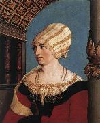 HOLBEIN, Hans the Younger Portrait of Dorothea Meyer oil painting on canvas
